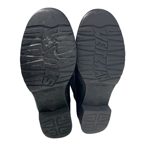 Stuart Weitzman 5050 Over the Knee Black Leather Stretch Boots Size 7 - Picture 9 of 10